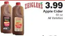 Piggly Wiggly Zeigler's apple cider offer
