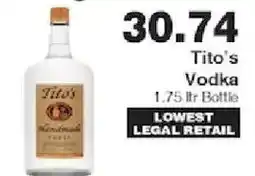 Piggly Wiggly Tito's Vodka offer