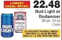 Piggly Wiggly Bud Light or Budweiser offer