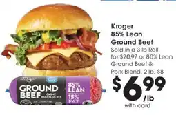Smith's Kroger ground beef offer