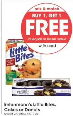 Smith's Entenmann's Little Bites, Cakes or Donuts offer