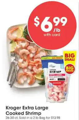 Smith's Kroger extra large cooked shrimp offer