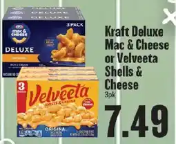 Market Basket Kraft Deluxe Mac & Cheese or Velveeta Shells & Cheese offer