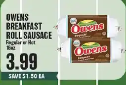 Market Basket Owens breakfast roll sausage offer