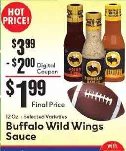 Market Basket Buffalo Wild Wings Sauce offer