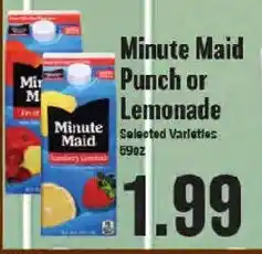 Market Basket Minute Maid Punch or Lemonade offer
