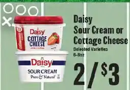 Market Basket Daisy sour cream or cottage cheese offer