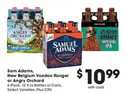 Ralphs Sam Adams, New Belgium Voodoo Ranger or Angry Orchard offer