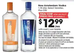 Ralphs New Amsterdam Vodka offer