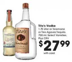Ralphs Tito's Vodka offer