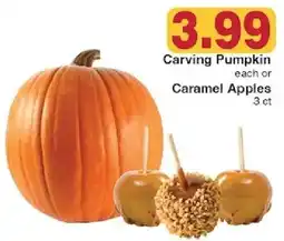Piggly Wiggly Carving Pumpkin or Caramel Apples offer
