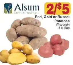 Piggly Wiggly Alsum Farms & Produce red, gold or russet potatoes offer