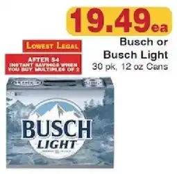 Piggly Wiggly Busch or Busch Light offer