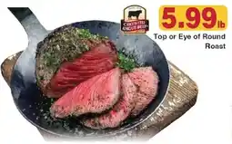 Piggly Wiggly Certified Angus Beef Top or Eye of Round Roast offer