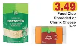 Piggly Wiggly Food Club Shredded or Chunk Cheese offer