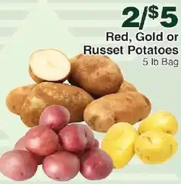 Piggly Wiggly Red, Gold or Russet Potatoes offer