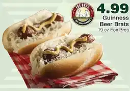 Piggly Wiggly Fox Bros Guinness Beer Brats offer