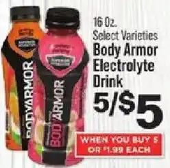 IGA Body Armor Electrolyte Drink offer