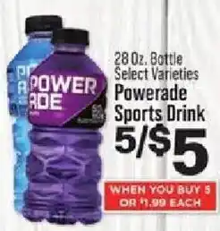 IGA Powerade sports drink offer
