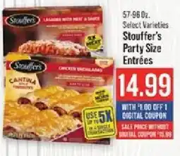 IGA Stouffer's Party Size Entrées offer