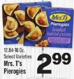 IGA Mrs. T's Pierogies offer