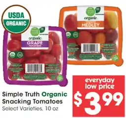Mariano's Simple Truth Organic Snacking Tomatoes offer
