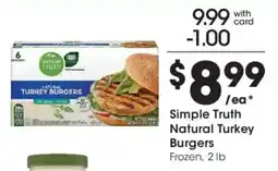 Mariano's Simple Truth Natural Turkey Burgers offer
