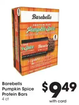 Mariano's Barebells pumpkin spice protein bars offer
