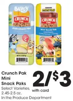 Mariano's Bluey Crunch Pak Mini Snack Paks offer