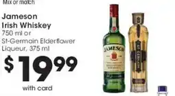 Mariano's Jameson Irish Whiskey or St-Germain Elderflower Liqueur offer