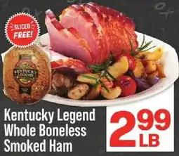 IGA Kentucky Legend Whole Boneless Smoked Ham offer
