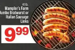 IGA Wampler's Farm Jumbo Bratwurst or Italian Sausage Links offer