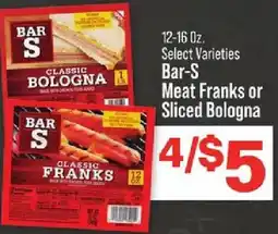 IGA Bar-s meat franks or sliced bologna offer