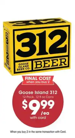 Mariano's Goose Island 312 offer
