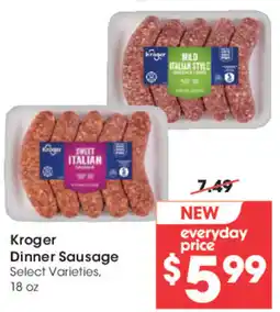 Mariano's Kroger Dinner Sausage offer