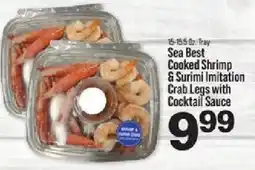 IGA Sea Best Cooked Shrimp & Surimi Imitation Crab Legs with Cocktail Sauce offer