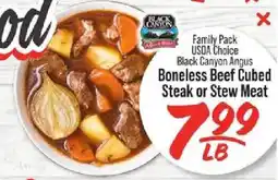 IGA Black Canyon Angus Boneless Beef Cubed Steak or Stew Meat offer