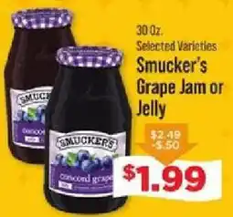 IGA Smucker's grape jam or jelly offer
