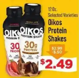 IGA Oikos protein shakes offer