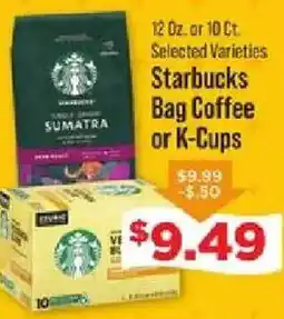 IGA Starbucks bag coffee or k-cups offer