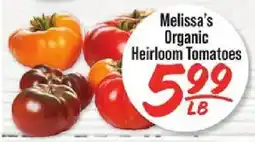 IGA Melissa's Organic Heirloom Tomatoes offer