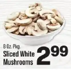 IGA Sliced White Mushrooms offer