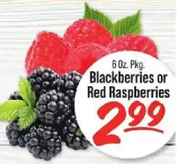 IGA Blackberries or Red Raspberries offer