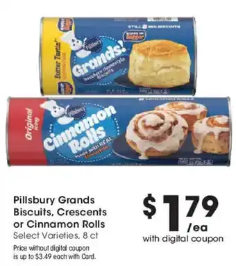 Pillsbury Grands Biscuits, Crescents or Cinnamon Rolls