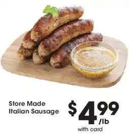 Mariano's Store Made Italian Sausage offer