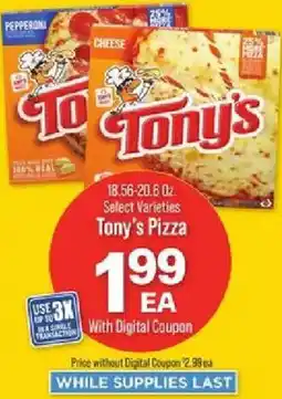 IGA Tony's Pizza offer