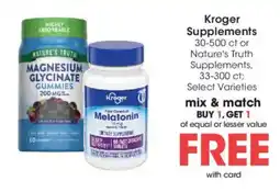 Mariano's Kroger Supplements offer