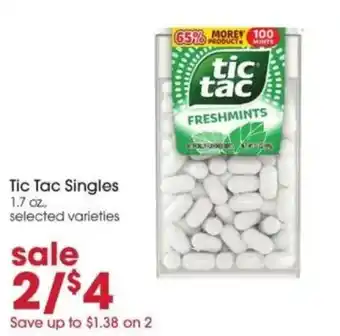 Tic Tac Singles