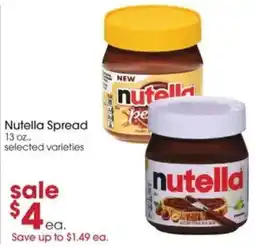 Giant Eagle Nutella Spread offer