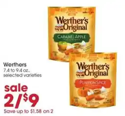 Giant Eagle Werther's Original soft caramels offer